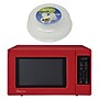 Magic Chef 0.9- cu. Ft. Digital Touch Countertop Microwave & Food Cover, Red (KITMCPBTH13)~#|#~sp319071201_sc7