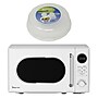 Magic Chef 0.7- cu. Ft. Retro Countertop Microwave & Food Cover, White (KITMCPBTH09)~#|#~sp319071210_sc7