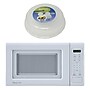 Magic Chef 0.7- cu. Ft. Countertop Digital Touch Microwave & Food Cover, White (KITMCPBTH11)~#|#~sp319071228_sc7