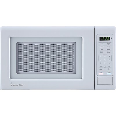 Magic Chef 0.7- cu. Ft. Countertop Digital Touch Microwave & Food Cover, White (KITMCPBTH11) Simolary simolary.com