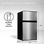 TCL 3.1 Cu. Ft. Compact Double Door Refrigerator, Silver (TRM31D4AV)~#|#~sp319460845_sc7