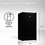 TCL 3.1 Cu. Ft. Compact Single Door Refrigerator, Black (TRM31S4AB)~#|#~sp319461037_sc7