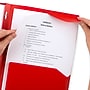 Five Star Stay-Put Pocket and Prong Folder, Fire Red (340300D)~#|#~sp319742322_sc7
