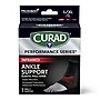 Curad Performance Series Infrared Elastic Ankle Support, L/XL, Black, 4/Carton(CURIM26101LX)~#|#~sp319742539_sc7