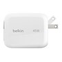 Belkin UltraCharge Retractable GaN Wall Charger 45W, White (WCH023dqWH)~#|#~sp319898572_sc7