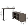 Bestar Pro-Linea 72-inch L-Shaped Standing Desk, Bark Gray (120857-47)~#|#~sp320187494_sc7