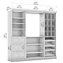 Bestar Versatile 86W Closet Organization System with Drawers (40853-17)~#|#~sp320187502_sc7