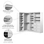 Bestar Versatile 97W Walk-In Closet Organizer (40854-17)~#|#~sp320187509_sc7