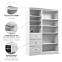Bestar Versatile 61W Closet Organizer System and Wardrobe (40870-17)~#|#~sp320187517_sc7