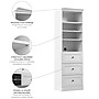 Bestar Versatile 25W Traditional Closet System with Shelves & Drawers, White (40871-17)~#|#~sp320236212_sc7