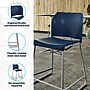 Flash Furniture Hercules Kenai Classic Plastic Stacking Full Back Counter Stools, Navy, 3-Pieces (3RUT239AHCSNV)~#|#~sp320244453_sc7