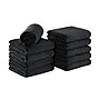 Hospeco Microfiber Multipurpose Towels, 16"x 27", Black, 5 Towels/pack - 12 packs/case / (M915117BK)~#|#~sp320330594_sc7