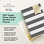 2027 Blue Sky Day Designer 5" x 8" Weekly & Monthly Planner, Rugby Stripe Black (163808)~#|#~sp320330949_sc7
