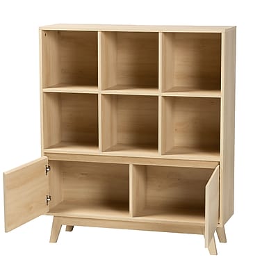 Baxton Studio Danina 44.5″ H 6-Shelf Wood Bookcase, Oak Brown (229-12914-HiT) Sansujyuku sansujyuku.com