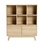 Baxton Studio Danina 44.5" H 6-Shelf Wood Bookcase, Oak Brown (229-12914-HiT)~#|#~sp320331139_sc7