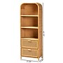 bali & pari Curacao 67.7" H 3-Shelf Natural Rattan Bookcase, Light honey (243-13570-HiT)~#|#~sp320331148_sc7