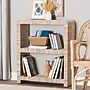 bali & pari Lucy 35" H 2-Shelf Woven Grasscloth Bookcase, Natural (255-14048-HiT)~#|#~sp320331166_sc7