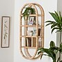 bali & pari Labonita 42.1" H 3-Tier Natural Rattan Wall Shelf, Natural Brown (267-14616-HiT)~#|#~sp320331217_sc7