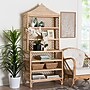 bali & pari Adonis 67.3" H 6-Tier Natural Rattan Display Shelf, Light Honey (262-14447-HiT)~#|#~sp320331318_sc7