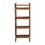 bali & pari Basile 40.6" H 4-Tier Natural Rattan Display Shelf, Marbled Tortoise Brown (268-14754-HiT)~#|#~sp320331338_sc7
