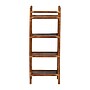 bali & pari Basile 40.6" H 4-Tier Natural Rattan Display Shelf, Marbled Tortoise Brown (268-14754-HiT)~#|#~sp320331339_sc7