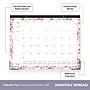 2027 Blue Sky Sincerely Jules 17" x 22" Monthly Desk Calendar, Pink (164256)~#|#~sp320331372_sc7