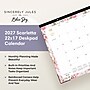 2027 Blue Sky Sincerely Jules 17" x 22" Monthly Desk Calendar, Pink (164256)~#|#~sp320331373_sc7