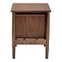 Baxton Studio Alyssa 22.2" H Wood and Rattan Nightstand, Walnut Brown (252-13949-HiT)~#|#~sp320331407_sc7