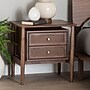 Baxton Studio Alyssa 22.2" H Wood and Rattan Nightstand, Walnut Brown (252-13949-HiT)~#|#~sp320331411_sc7