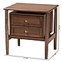 Baxton Studio Alyssa 22.2" H Wood and Rattan Nightstand, Walnut Brown (252-13949-HiT)~#|#~sp320331412_sc7