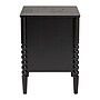 Baxton Studio Lucera 24" H Wood Bobbin Nightstand, Black (257-14122-HiT)~#|#~sp320331469_sc7