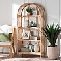 bali & pari Natania 65" H 4-Tier Natural Rattan Display Shelf, Natural (262-14415-HiT)~#|#~sp320331485_sc7
