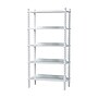 Baxton Studio Lucera 62.4" H 5-Tier Bobbin Display Shelf, White (271-14761-HiT)~#|#~sp320331519_sc7