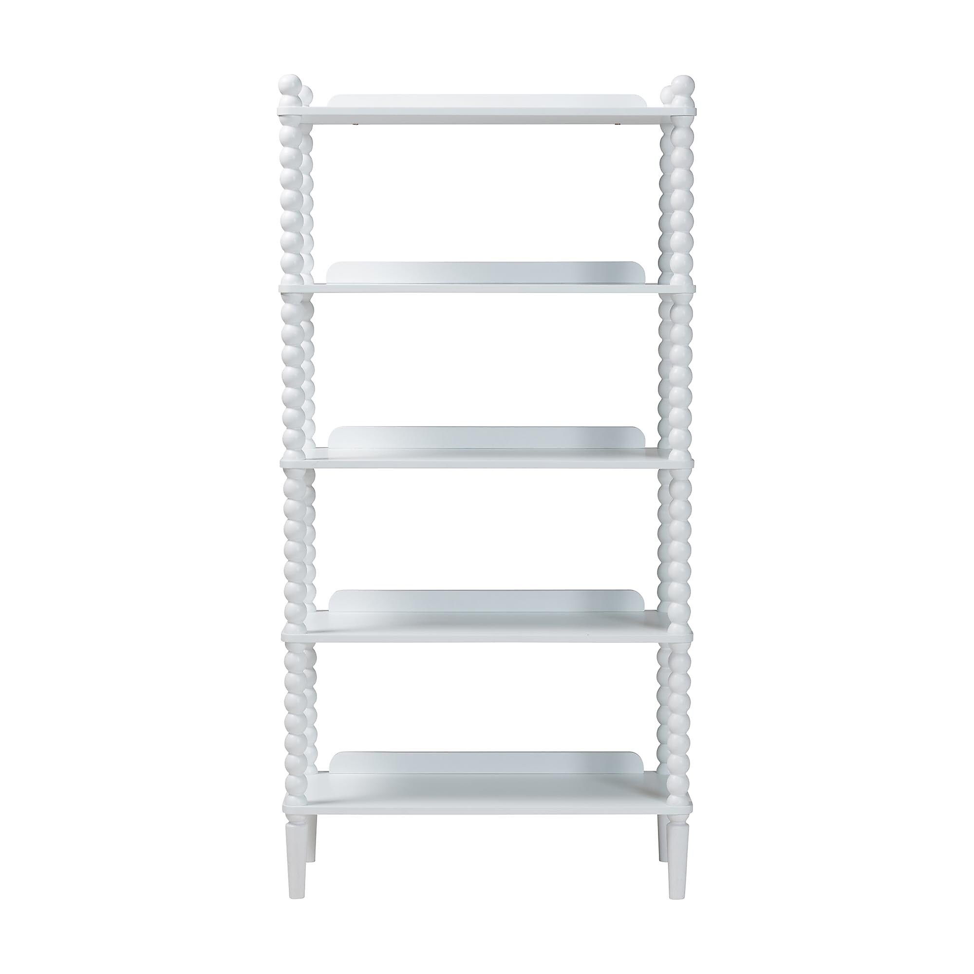 Baxton Studio Lucera 62.4″ H 5-Tier Bobbin Display Shelf, White (271-14761-HiT) Sansujyuku sansujyuku.com