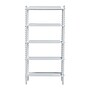 Baxton Studio Lucera 62.4" H 5-Tier Bobbin Display Shelf, White (271-14761-HiT)~#|#~sp320331521_sc7