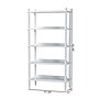 Baxton Studio Lucera 62.4" H 5-Tier Bobbin Display Shelf, White (271-14761-HiT)~#|#~sp320331526_sc7