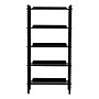 Baxton Studio Lucera 62.4" H 5-Tier Bobbin Display Shelf, Black (271-14760-HiT)~#|#~sp320331554_sc7