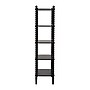 Baxton Studio Lucera 62.4" H 5-Tier Bobbin Display Shelf, Black (271-14760-HiT)~#|#~sp320331561_sc7