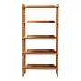 Baxton Studio Lucera 62.4" H 5-Tier Bobbin Display Shelf, Oak Brown (271-14759-HiT)~#|#~sp320331573_sc7