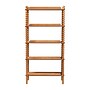 Baxton Studio Lucera 62.4" H 5-Tier Bobbin Display Shelf, Oak Brown (271-14759-HiT)~#|#~sp320331574_sc7