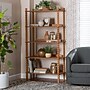 Baxton Studio Lucera 62.4" H 5-Tier Bobbin Display Shelf, Oak Brown (271-14759-HiT)~#|#~sp320331578_sc7