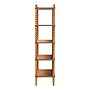 Baxton Studio Lucera 62.4" H 5-Tier Bobbin Display Shelf, Oak Brown (271-14759-HiT)~#|#~sp320331580_sc7