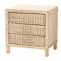 bali & pari Lanica 24" H Sun Bleached Rattan Nightstand, Pale Brown (248-13728-HiT)~#|#~sp320332149_sc7