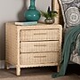 bali & pari Lanica 24" H Sun Bleached Rattan Nightstand, Pale Brown (248-13728-HiT)~#|#~sp320332157_sc7