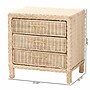 bali & pari Lanica 24" H Sun Bleached Rattan Nightstand, Pale Brown (248-13728-HiT)~#|#~sp320332158_sc7