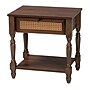 Baxton Studio Roden 20.5" H Wood and Rattan Nightstand, Dark Brown (247-13771-HiT)~#|#~sp320332160_sc7