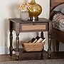 Baxton Studio Roden 20.5" H Wood and Rattan Nightstand, Dark Brown (247-13771-HiT)~#|#~sp320332167_sc7
