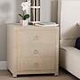 bali & pari Quinn 24" H Natural Grasscloth Nightstand, Natural and Gold (254-14031-HiT)~#|#~sp320332177_sc7
