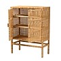bali & pari Vivan 44.1" H Rattan and Mahogany Wood Storage Cabinet, Light Honey (228-13134-HiT)~#|#~sp320332227_sc7