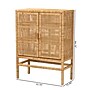 bali & pari Vivan 44.1" H Rattan and Mahogany Wood Storage Cabinet, Light Honey (228-13134-HiT)~#|#~sp320332234_sc7
